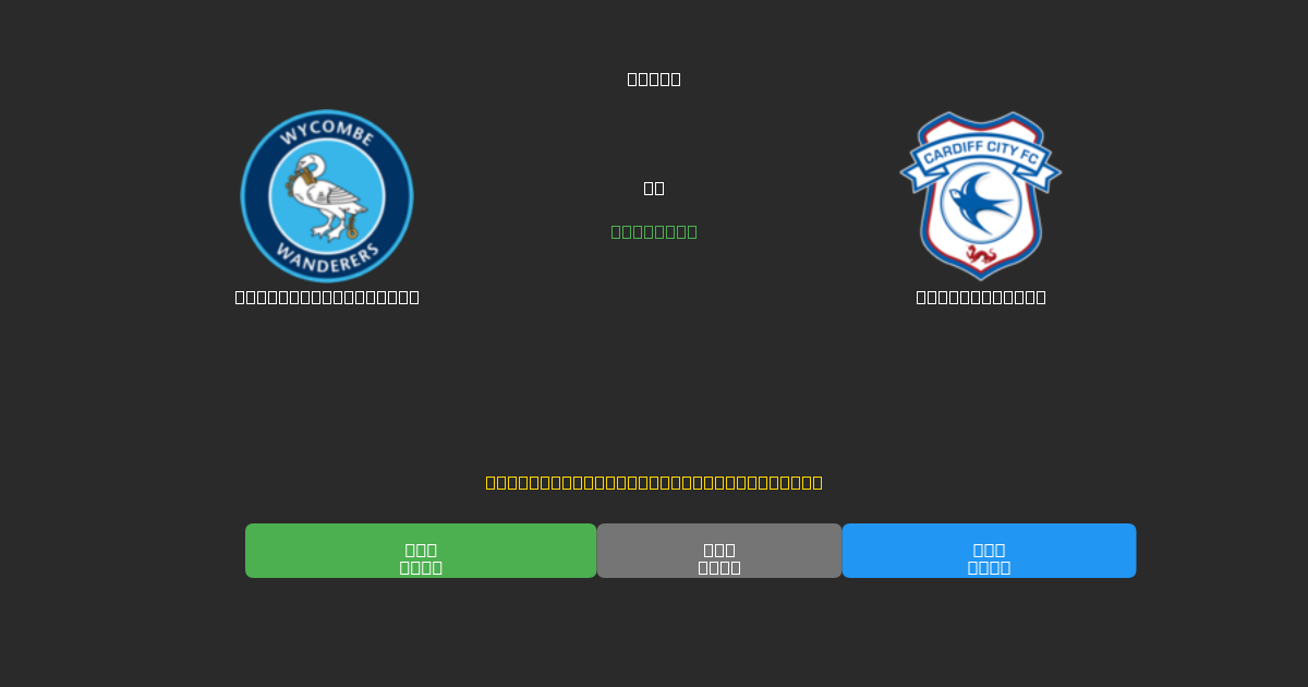 Wycombe Wanderers vs Cardiff City - 80%+ dəqiqlik ilə pulsuz AI futbol proqnozları