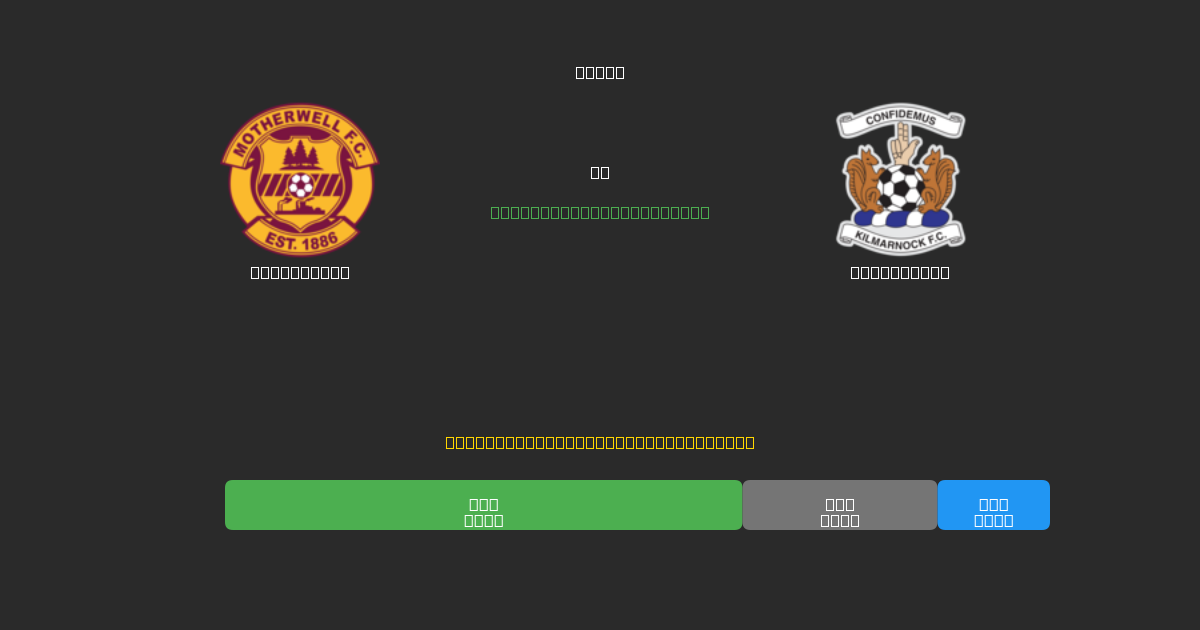 Motherwell vs Kilmarnock - 80%+ dəqiqlik ilə pulsuz AI futbol proqnozları