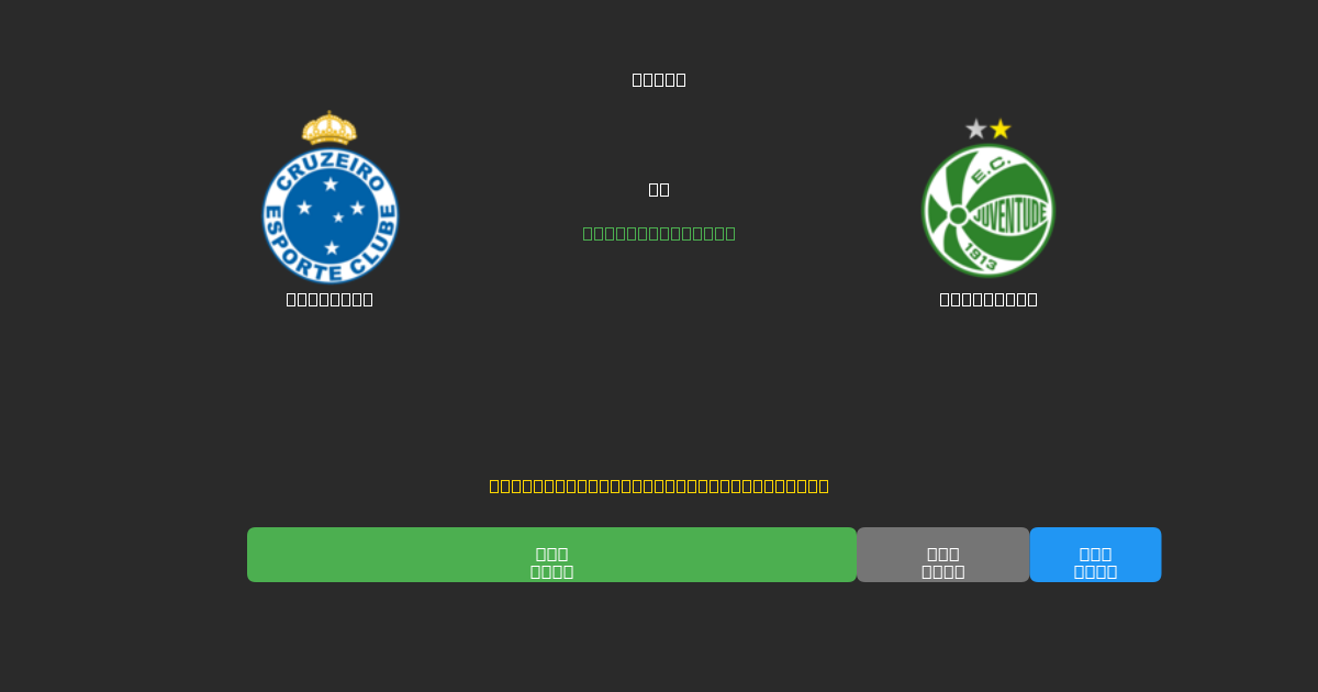 Cruzeiro срещу Juventude - Безплатни AI прогнози, съвети за залагане и коефициенти