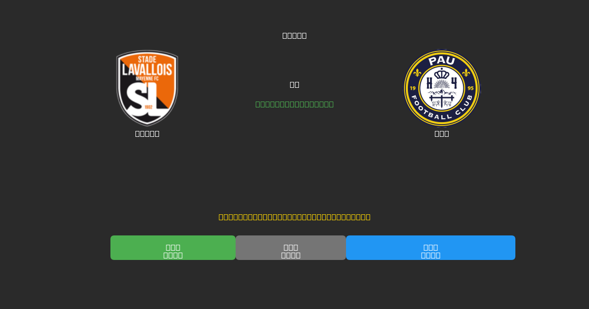 Laval vs Pau - Bezplatné AI Fotbalové Předpovědi s 80%+ Přesností