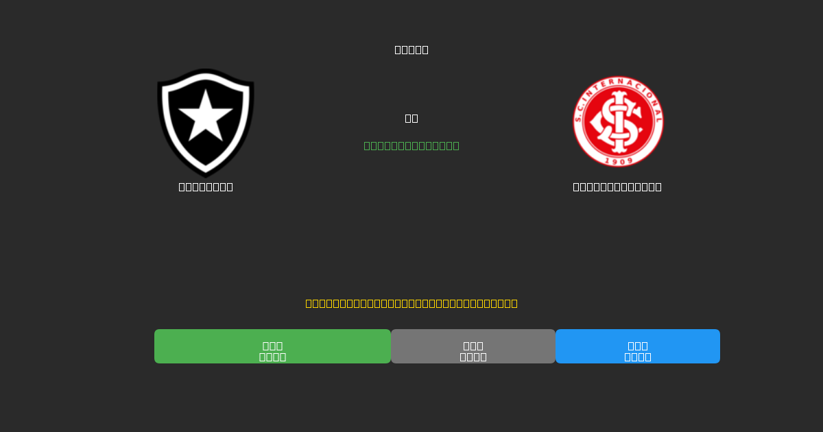 Botafogo vs Internacional - Gratis AI Forudsigelser, Væddemålstips og Odds
