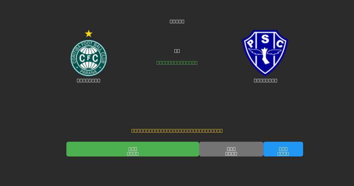Coritiba vs Paysandu - Gratis AI Forudsigelser, Væddemålstips og Odds