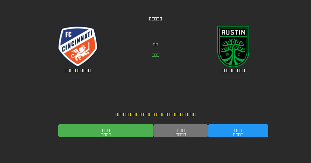 Cincinnati vs Austin FC - Gratis AI Forudsigelser, Væddemålstips og Odds