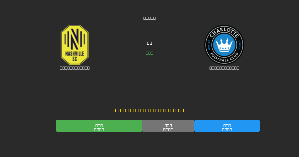 Nashville SC vs Charlotte FC - Gratis AI Forudsigelser, Væddemålstips og Odds