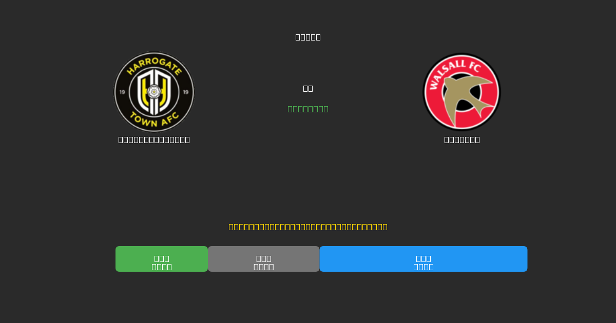 Harrogate Town vs Walsall - Kostenlose KI Fußballvorhersagen mit 80%+ Genauigkeit