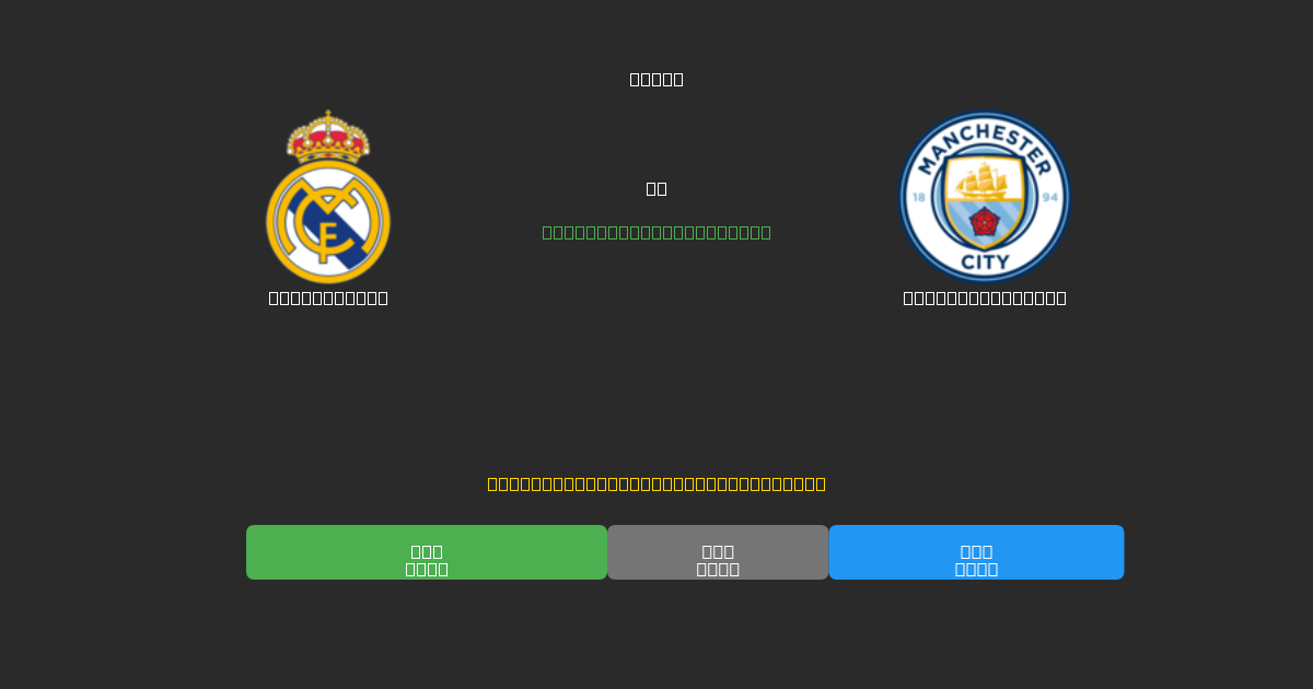 Real Madrid vs Manchester City - Kostenlose KI Fußballvorhersagen mit 80%+ Genauigkeit