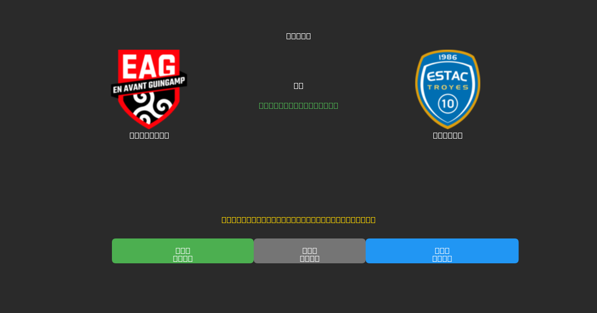 Guingamp vs Troyes - Kostenlose KI Fußballvorhersagen mit 80%+ Genauigkeit