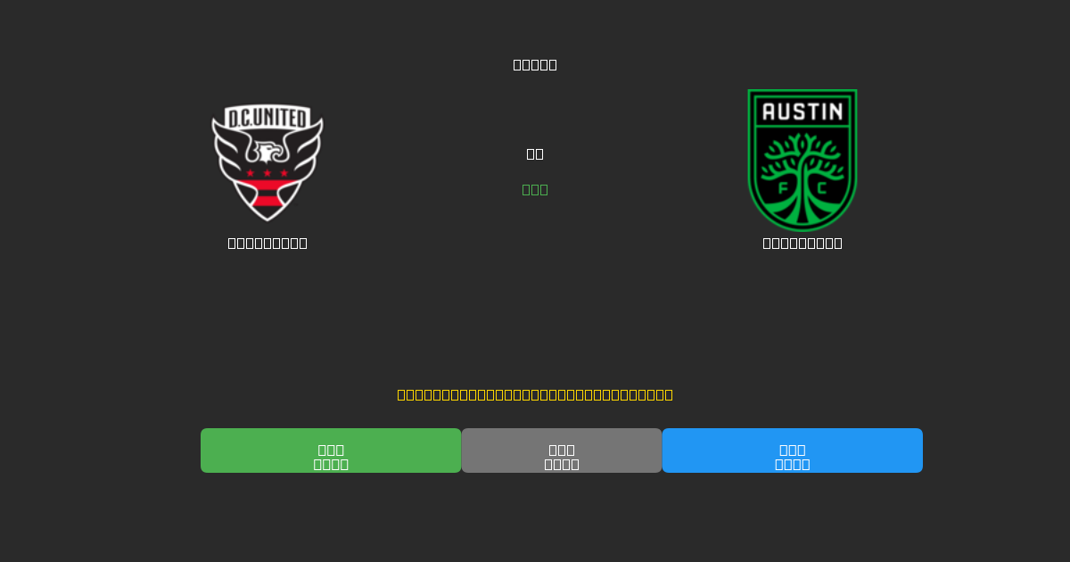 DC United vs Austin FC - Kostenlose KI Vorhersagen, Wett-Tipps und Quoten