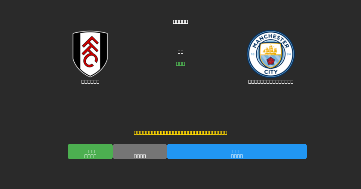 Fulham vs Manchester City - Δωρεάν AI Ποδοσφαιρικές Προβλέψεις με 80%+ Ακρίβεια
