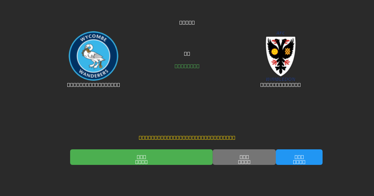 Wycombe Wanderers vs AFC Wimbledon - Δωρεάν AI Ποδοσφαιρικές Προβλέψεις με 80%+ Ακρίβεια