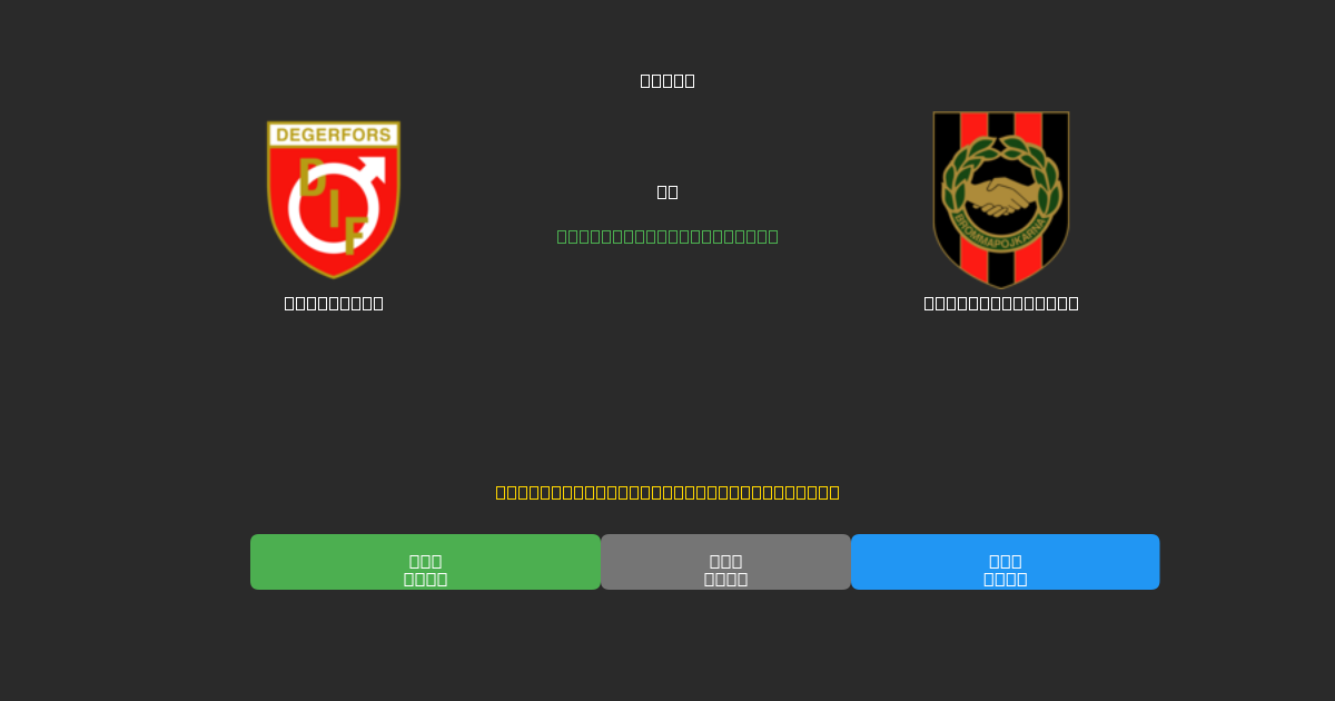 Degerfors vs Brommapojkarna - Free AI Predictions, Betting Tips & Odds