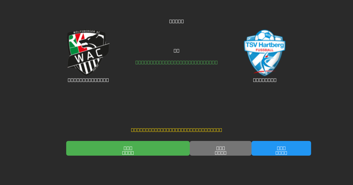 Wolfsberger AC vs Hartberg - Predicciones de Fútbol con IA Gratuitas con 80%+ de Precisión