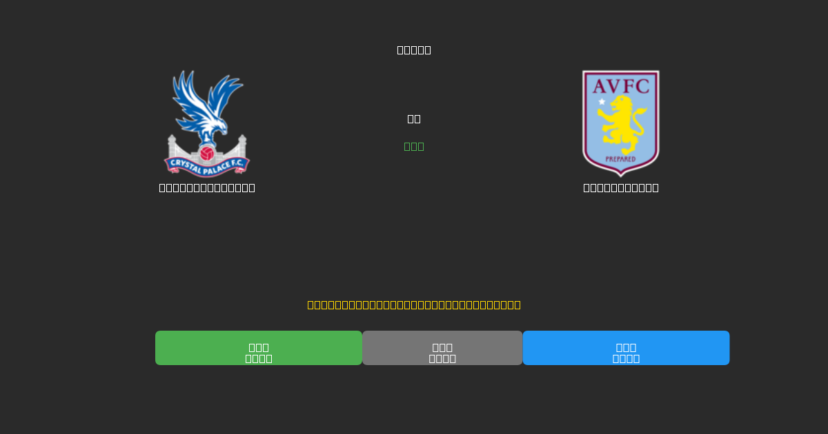 Crystal Palace vs Aston Villa - Predicciones de Fútbol con IA Gratuitas con 80%+ de Precisión