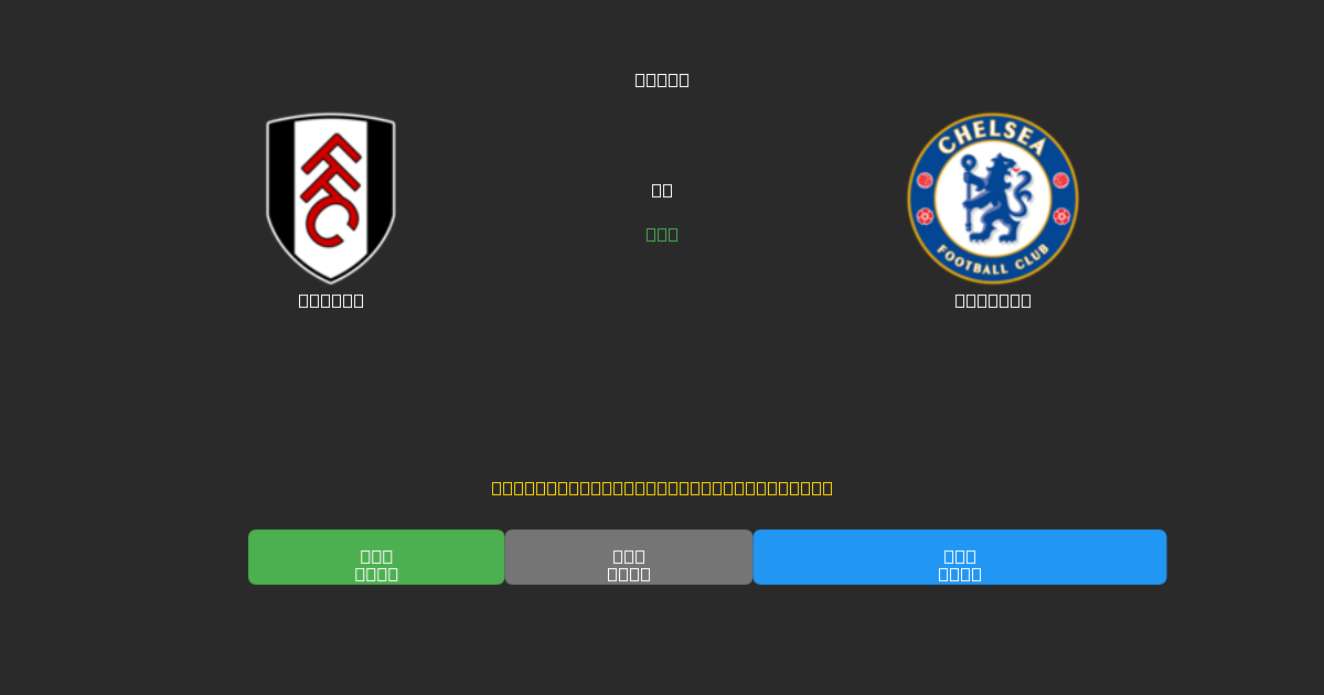 Fulham vs Chelsea - Predicciones de Fútbol con IA Gratuitas con 80%+ de Precisión
