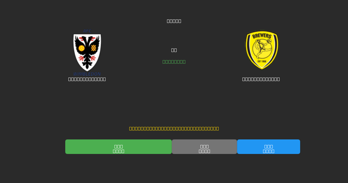 AFC Wimbledon vs Burton Albion - Predicciones de Fútbol con IA Gratuitas con 80%+ de Precisión