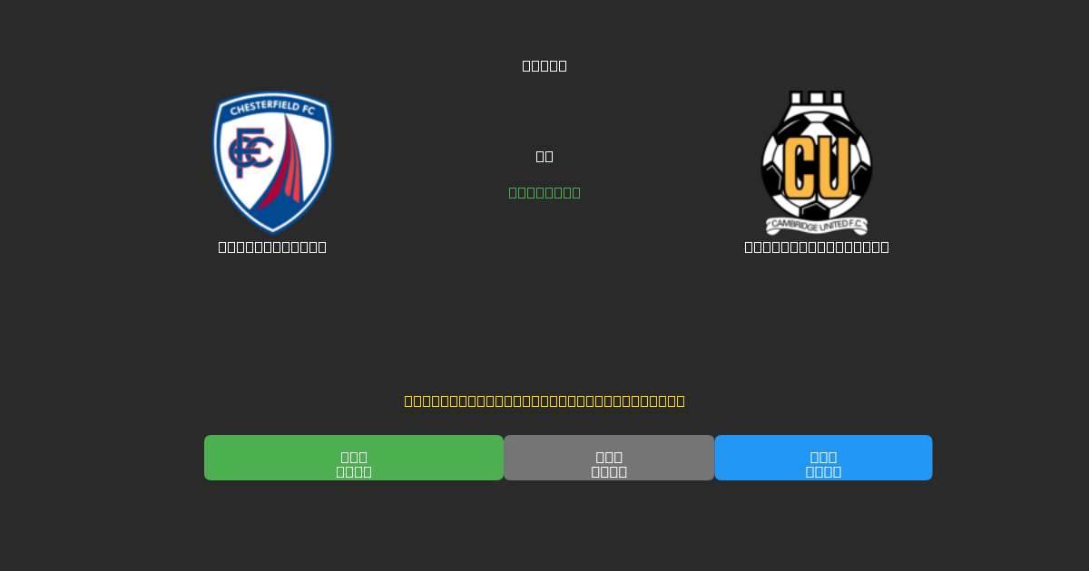 Chesterfield vs Cambridge United - Predicciones de Fútbol con IA Gratuitas con 80%+ de Precisión