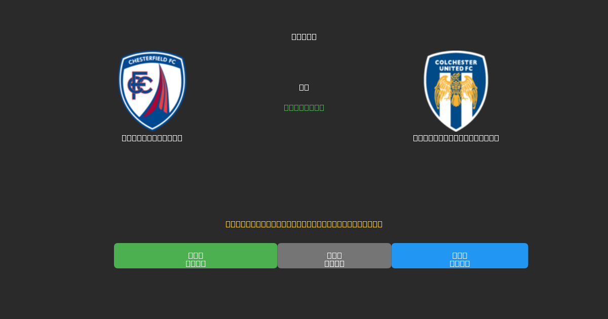 Chesterfield vs Colchester United - Predicciones de Fútbol con IA Gratuitas con 80%+ de Precisión