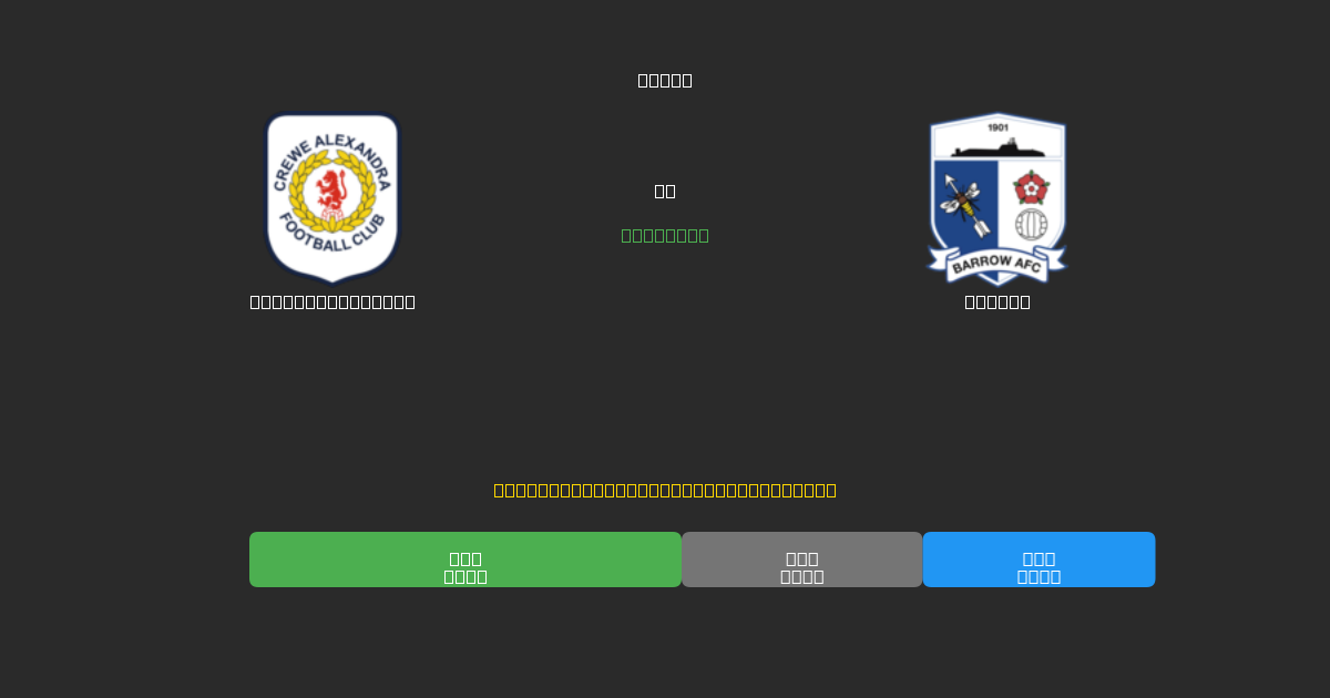 Crewe Alexandra vs Barrow - Predicciones de Fútbol con IA Gratuitas con 80%+ de Precisión