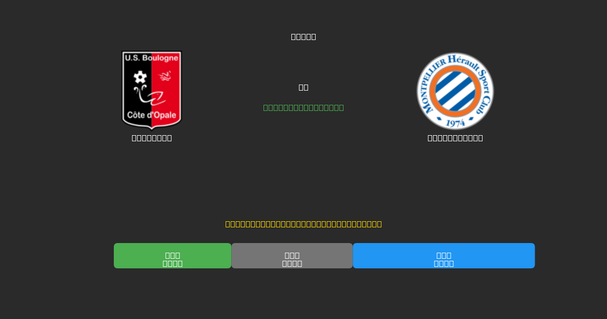 Boulogne vs Montpellier - Predicciones de Fútbol con IA Gratuitas con 80%+ de Precisión