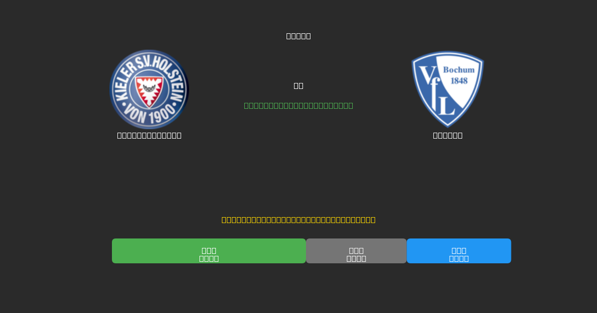 Holstein Kiel vs Bochum - Predicciones de Fútbol con IA Gratuitas con 80%+ de Precisión