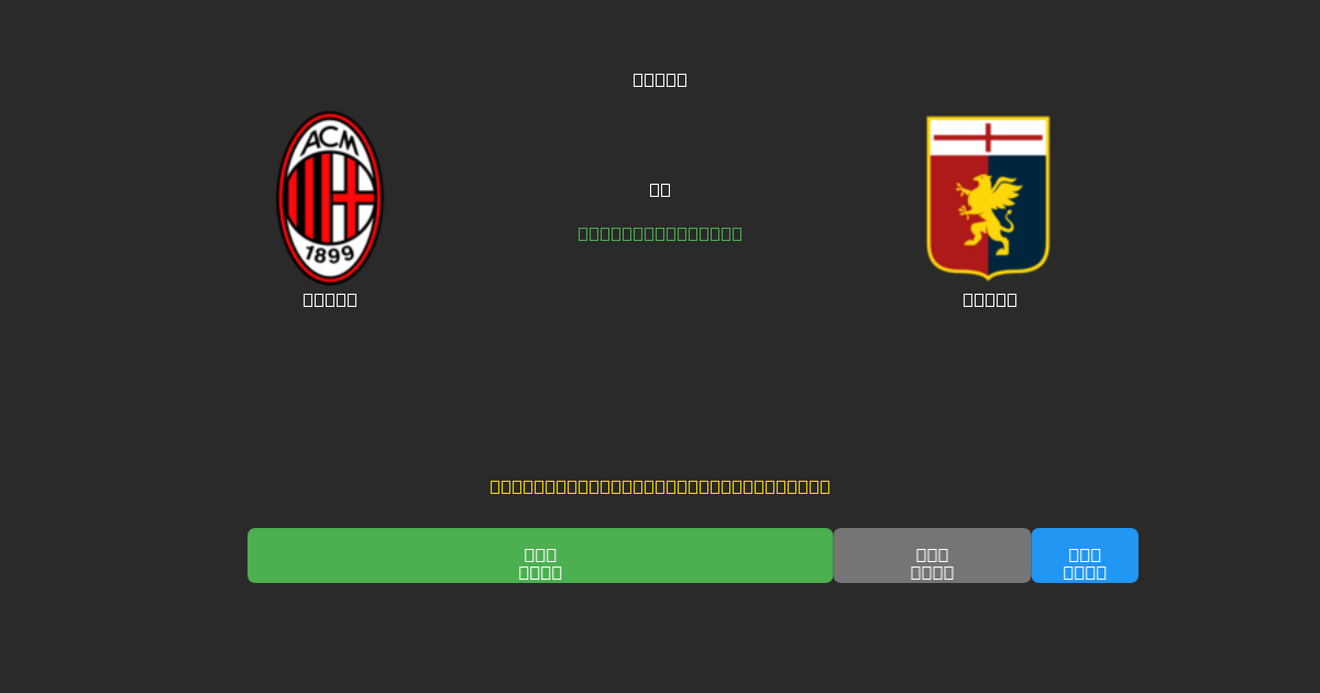 Milan vs Genoa - Predicciones de Fútbol con IA Gratuitas con 80%+ de Precisión