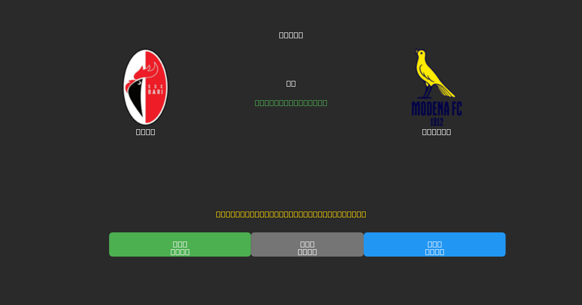 Bari vs Modena - Predicciones de Fútbol con IA Gratuitas con 80%+ de Precisión
