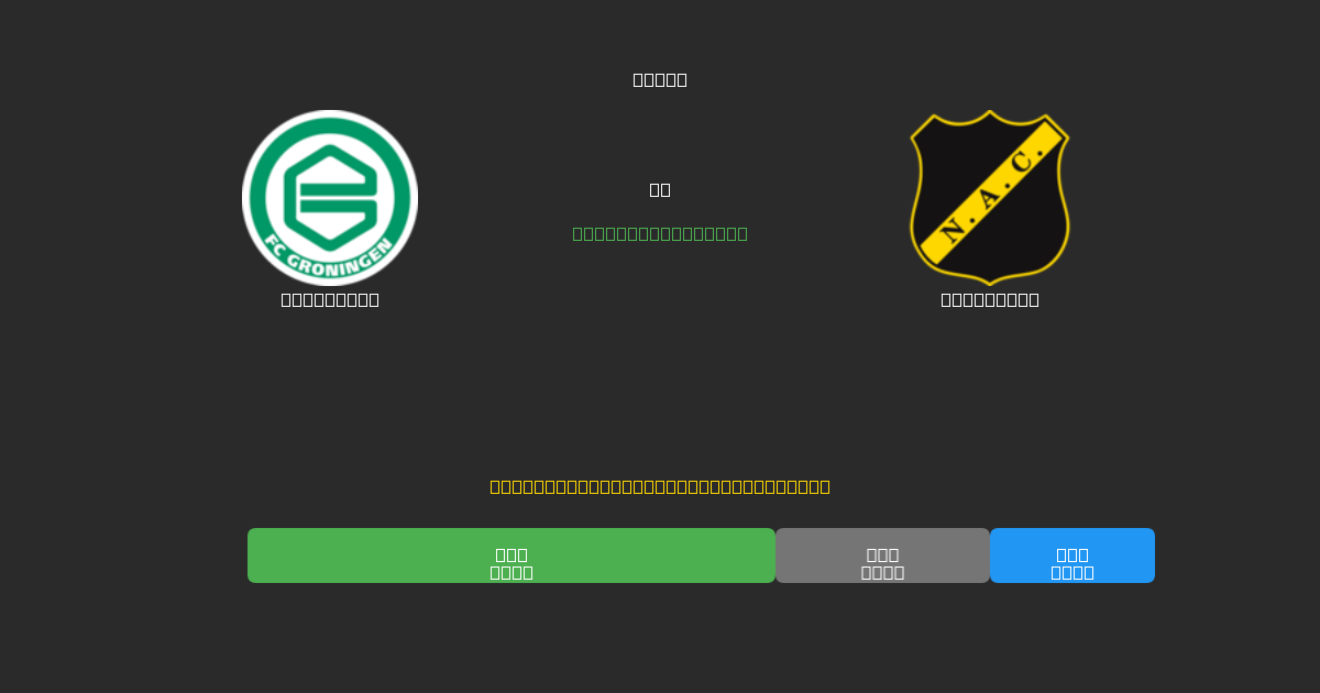 Groningen vs NAC Breda - Predicciones de Fútbol con IA Gratuitas con 80%+ de Precisión