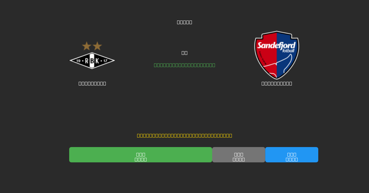 Rosenborg vs Sandefjord - Predicciones de Fútbol con IA Gratuitas con 80%+ de Precisión