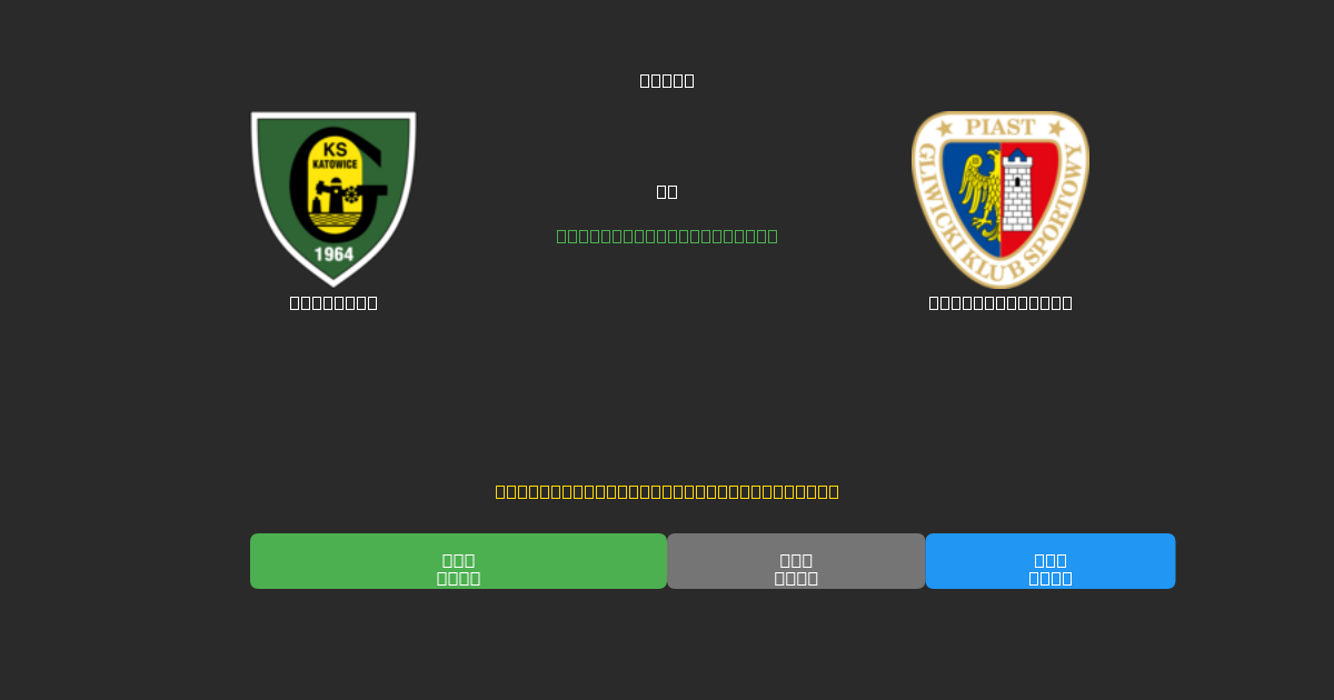 Katowice vs Piast Gliwice - Predicciones de Fútbol con IA Gratuitas con 80%+ de Precisión