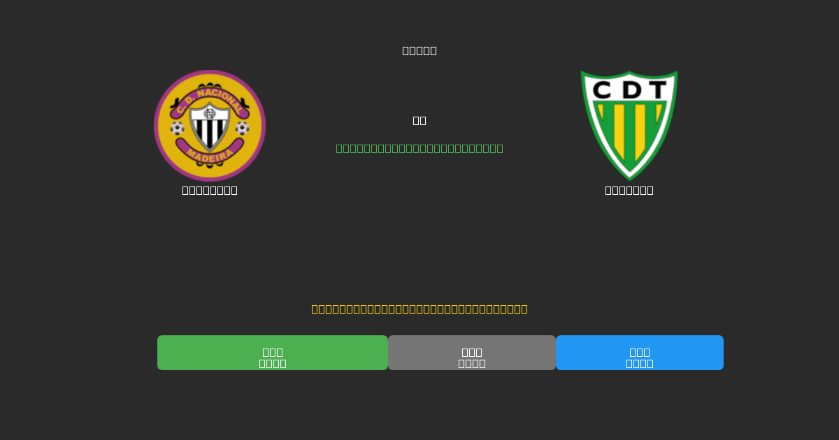 Nacional vs Tondela - Predicciones de Fútbol con IA Gratuitas con 80%+ de Precisión