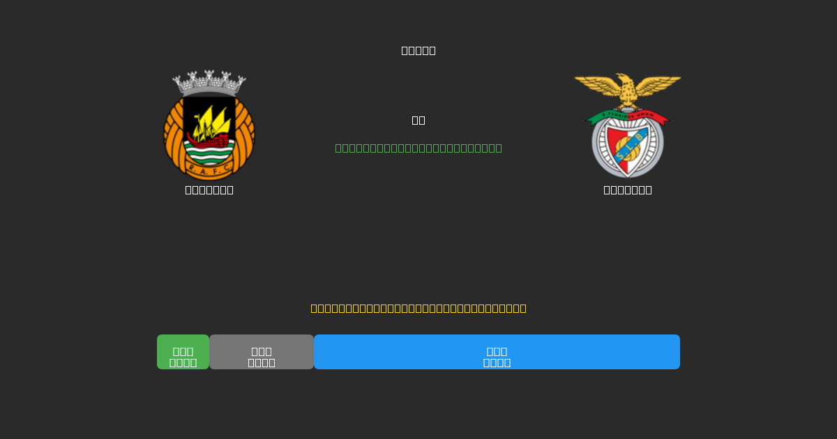 Rio Ave vs Benfica - Predicciones de Fútbol con IA Gratuitas con 80%+ de Precisión