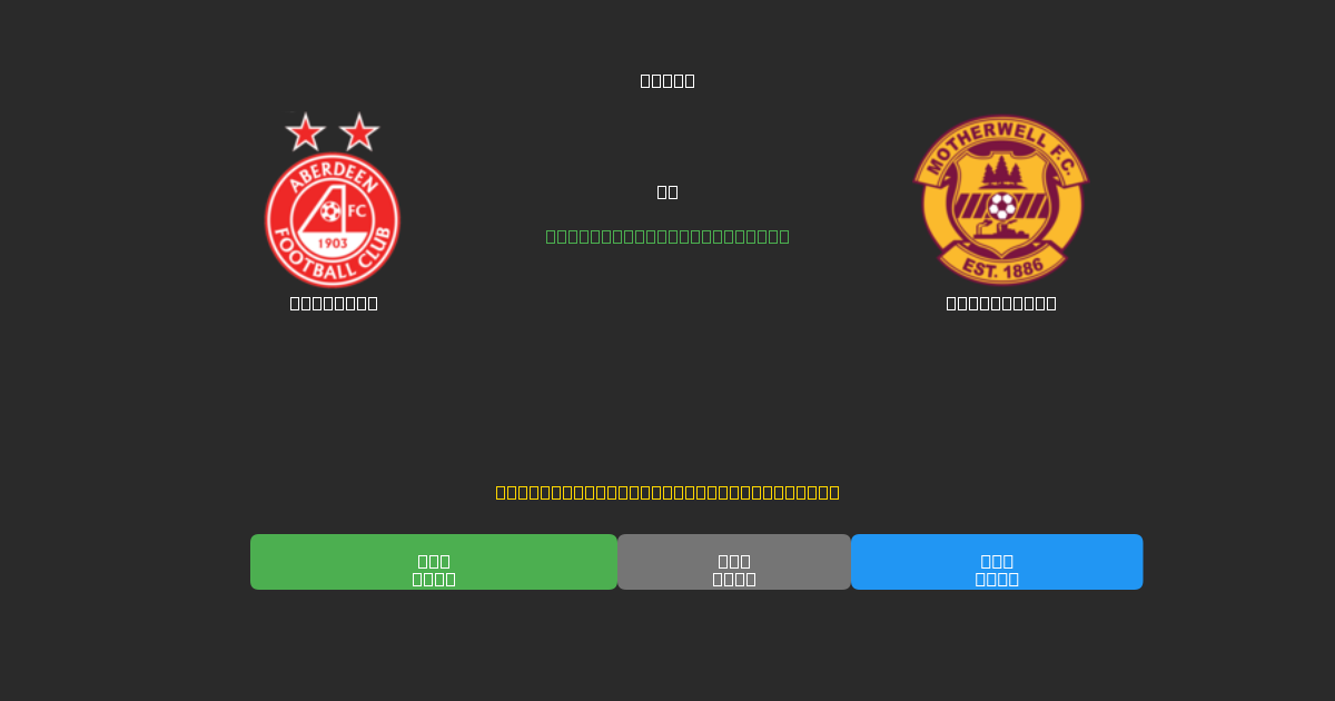 Aberdeen vs Motherwell - Predicciones de Fútbol con IA Gratuitas con 80%+ de Precisión