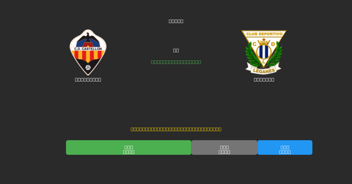 Castellón vs Leganés - Predicciones de Fútbol con IA Gratuitas con 80%+ de Precisión