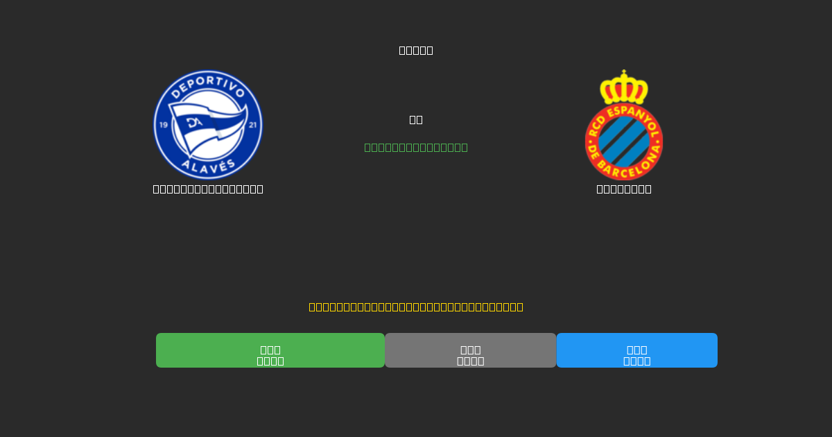 Deportivo Alavés vs Espanyol - Predicciones de Fútbol con IA Gratuitas con 80%+ de Precisión