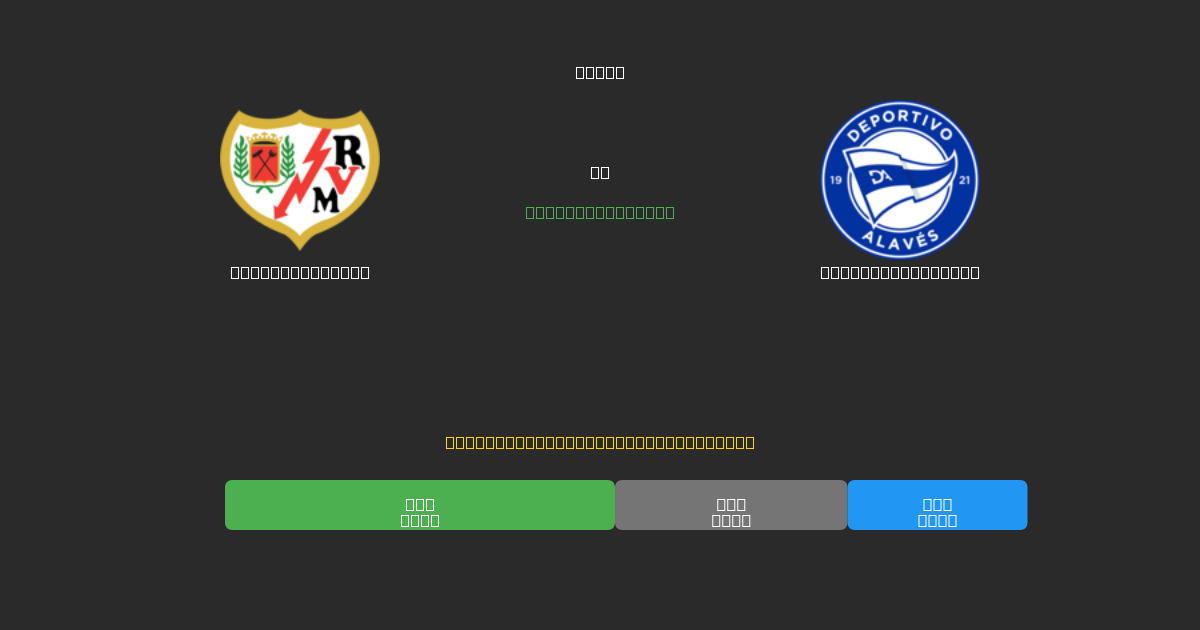 Rayo Vallecano vs Deportivo Alavés - Predicciones de Fútbol con IA Gratuitas con 80%+ de Precisión