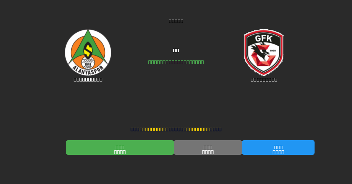 Alanyaspor vs Gaziantep - Predicciones de Fútbol con IA Gratuitas con 80%+ de Precisión