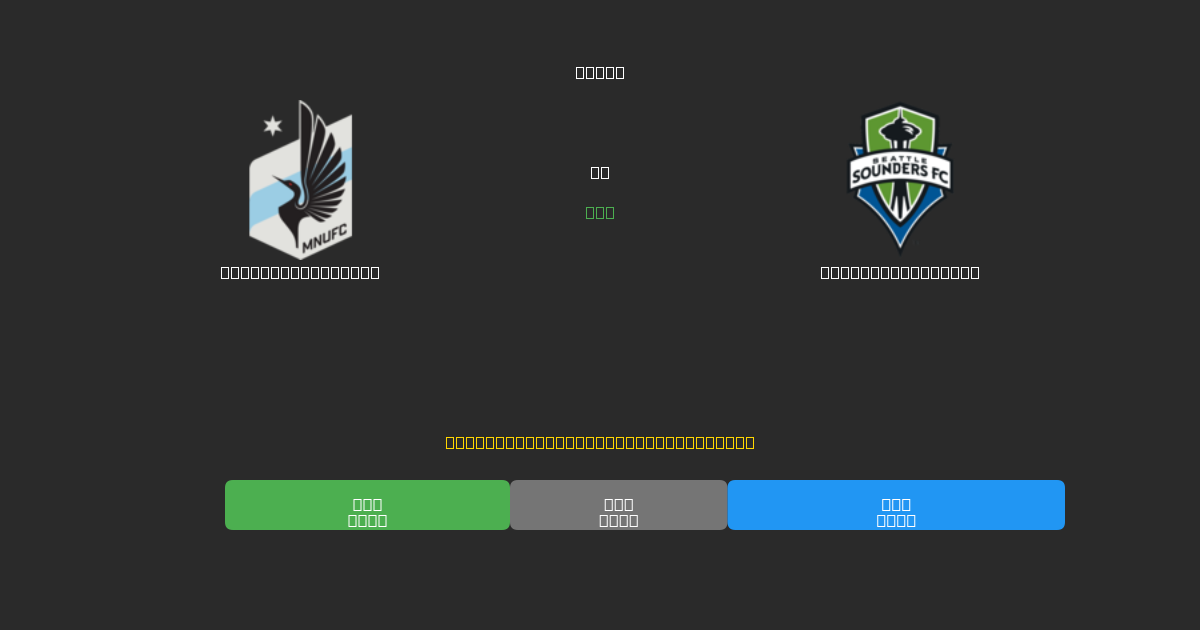 Minnesota United vs Seattle Sounders - Predicciones de Fútbol con IA Gratuitas con 80%+ de Precisión