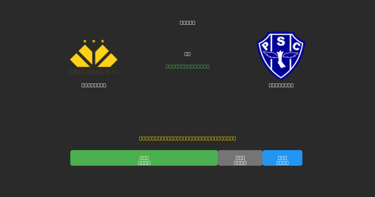 Criciúma vs Paysandu - Tasuta AI Jalgpalli Ennustused 80%+ Täpsusega