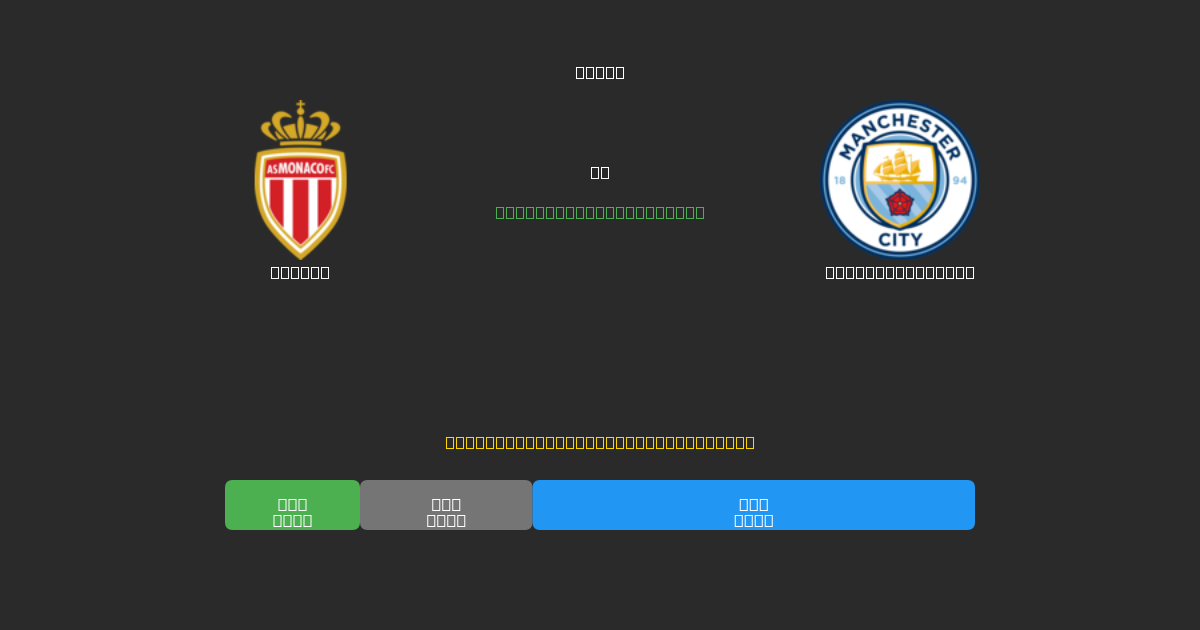 Monaco vs Manchester City - Tasuta AI Jalgpalli Ennustused 80%+ Täpsusega