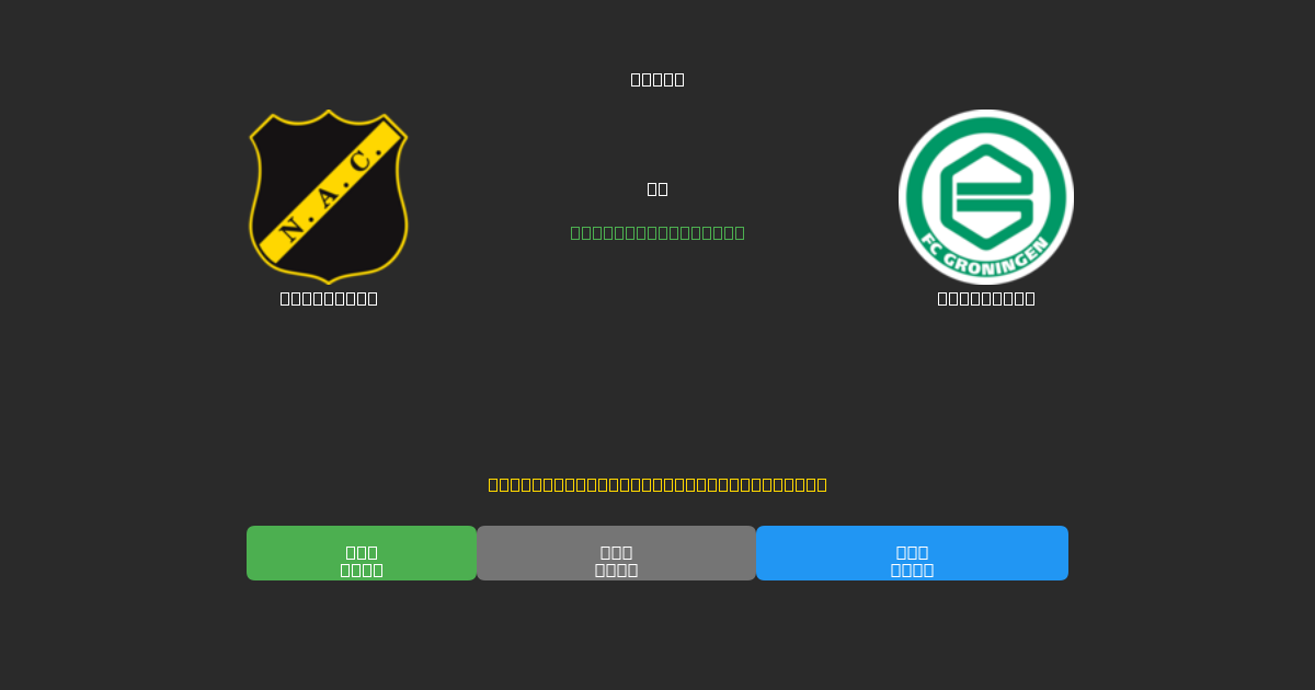 NAC Breda vs Groningen - Tasuta AI Jalgpalli Ennustused 80%+ Täpsusega