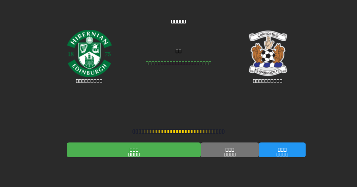 Hibernian vs Kilmarnock - Tasuta AI Ennustused, Panustamisnõuanded ja Koefitsiendid
