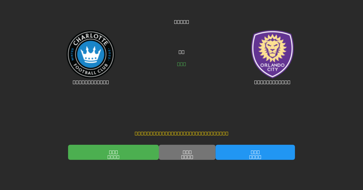 Charlotte FC vs Orlando City - Tasuta AI Ennustused, Panustamisnõuanded ja Koefitsiendid