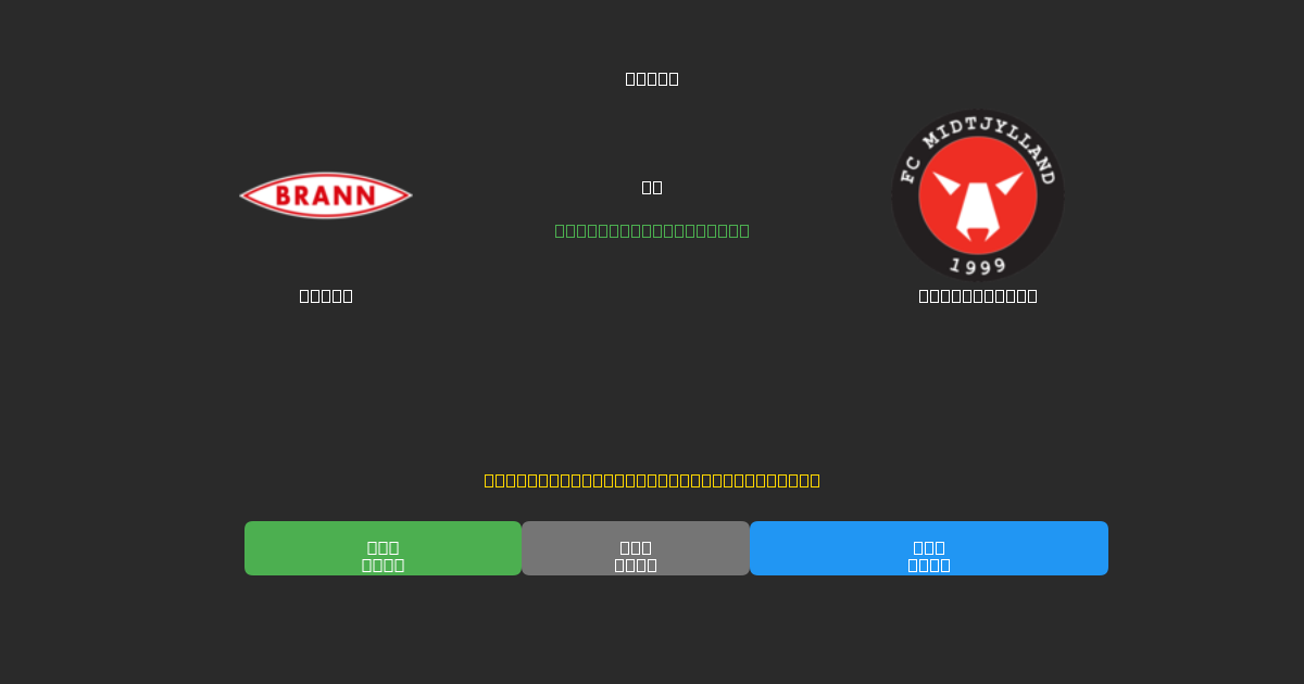 Brann vs Midtjylland - Ilmaiset AI Jalkapalloennusteet 80%+ Tarkkuudella