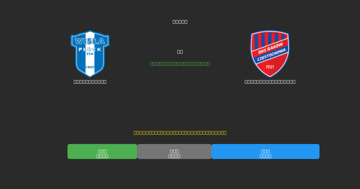Wisła Płock vs Raków Częstochowa - Ilmaiset AI Jalkapalloennusteet 80%+ Tarkkuudella