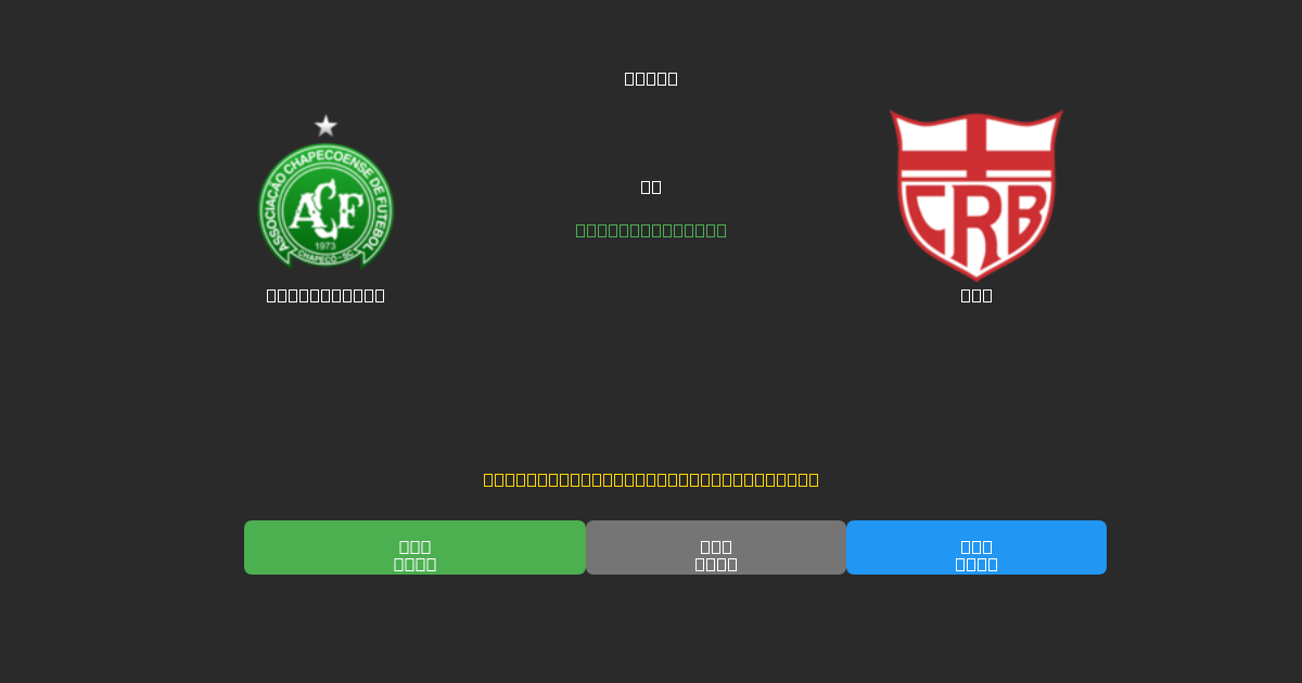 Chapecoense vs CRB - Ingyenes AI Előrejelzések, Fogadási Tippek és Szorzók