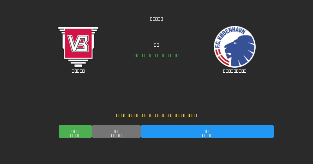 Vejle vs København - Ingyenes AI Futball Előrejelzések 80%+ Pontossággal