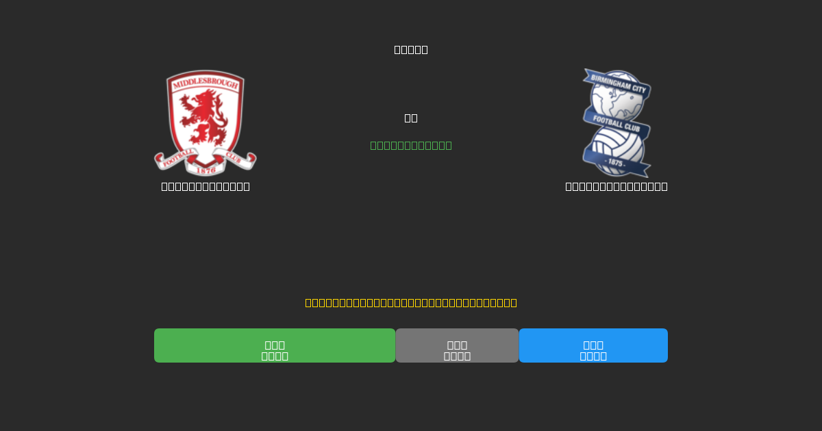 Middlesbrough vs Birmingham City - Ingyenes AI Futball Előrejelzések 80%+ Pontossággal