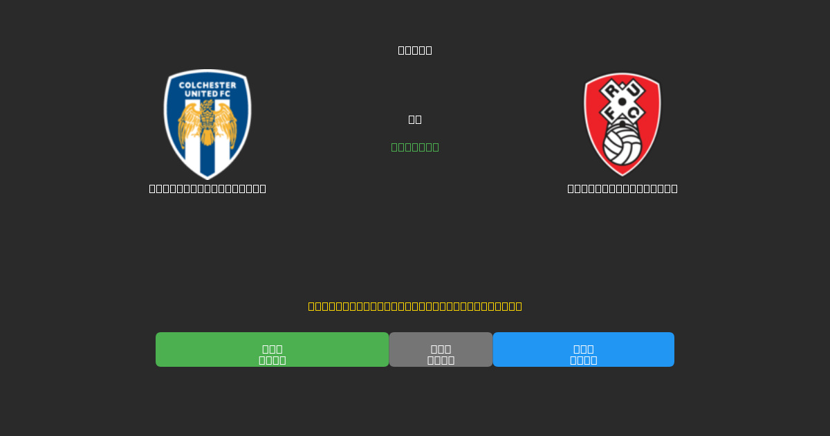 Colchester United vs Rotherham United - Ingyenes AI Futball Előrejelzések 80%+ Pontossággal