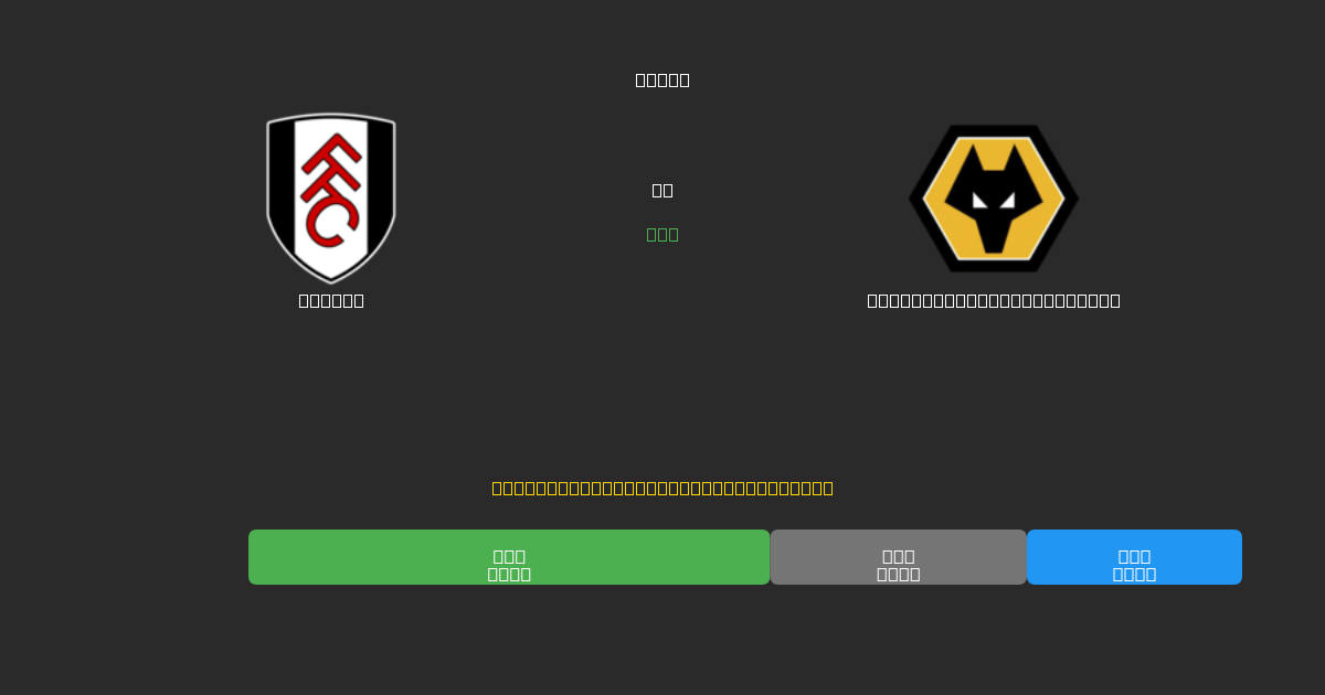 Fulham vs Wolverhampton Wanderers - Ingyenes AI Futball Előrejelzések 80%+ Pontossággal