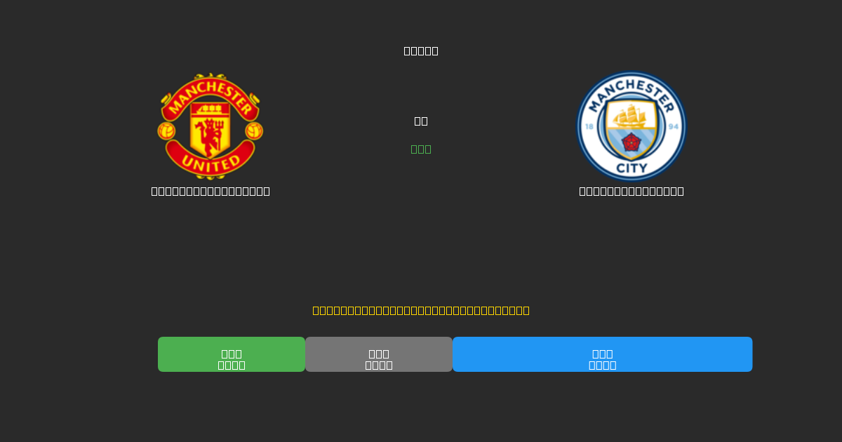 Manchester United vs Manchester City - Ingyenes AI Futball Előrejelzések 80%+ Pontossággal